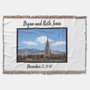 Gila Valley Arizona Temple  Throw Blanket