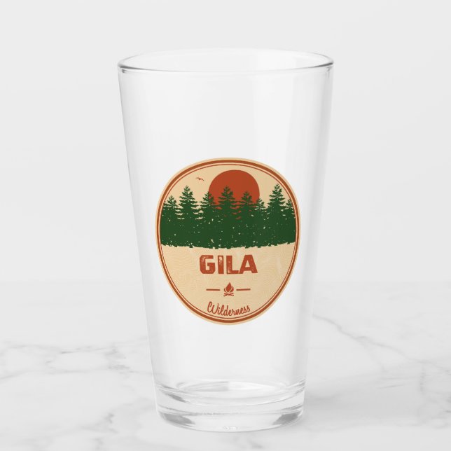 Gila Wilderness New Mexico Glass (Front)