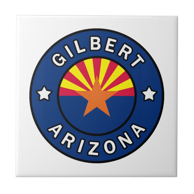 Gilbert Arizona Ceramic Tile (Front)