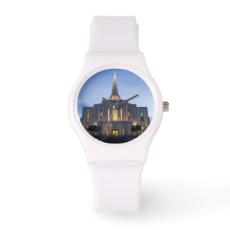 Gilbert Arizona LDS Temple White Silicon Watch
