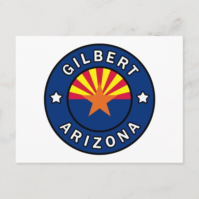 Gilbert Arizona Postcard (Front)