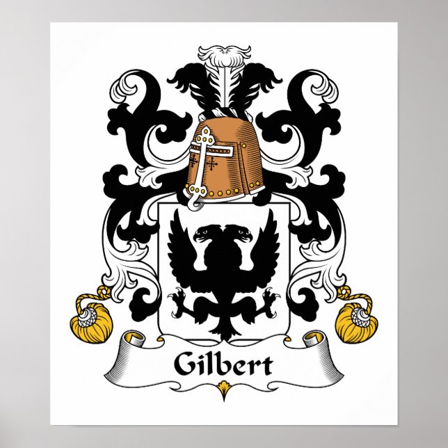 Gilbert Family Crest Poster (Front)