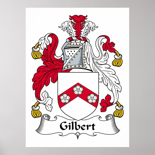 Gilbert Family Crest Poster (Front)