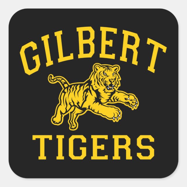 Gilbert Tigers Square Sticker (Front)
