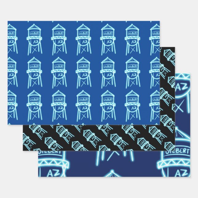 Gilbert Water Tower Gift wrap (Set)