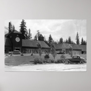 Gilchrist, Oregon Commercial Centre View Poster