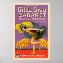 Gilda Grey Cabaret Vintage Poster