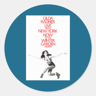 Gilda Radner Live From New York _1  Classic Round Sticker