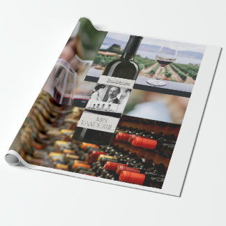 Gilded Age Wine-Themed Wrapping Papper Wrapping Paper
