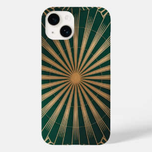 Gilded Art Deco Sunburst Pattern Case-Mate iPhone 14 Case