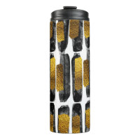 Gilded Artistry: Black & Gold Abstract