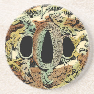 Gilded Asian Medallion by Vision Studio Coaster