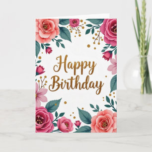 Gilded Birthday Card