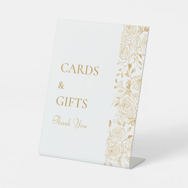 GILDED Blooms Card & Gifts Sign (Front)