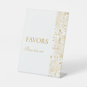 GILDED Blooms Favours Sign