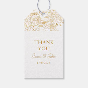 GILDED Blooms Gift Tags