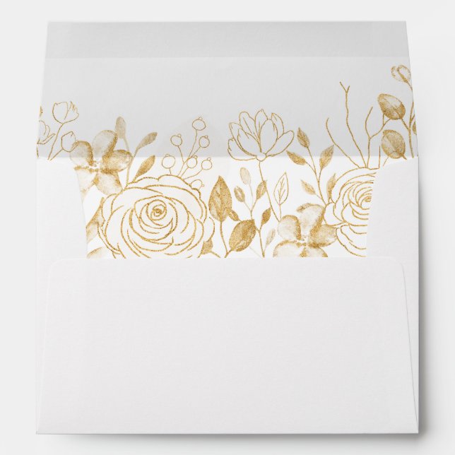 GILDED Blooms Label Envelope (Back (Bottom))