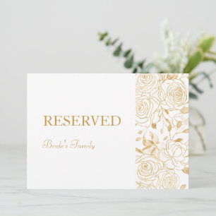 GILDED Blooms Reserved Sign
