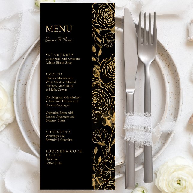 GILDED Blooms Wedding Menu (Creator Uploaded)