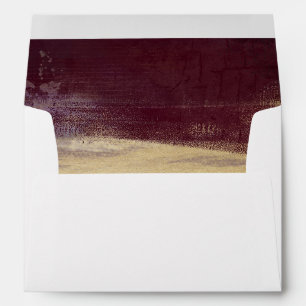 Gilded Brush Gold & Eggplant Envelope Liner