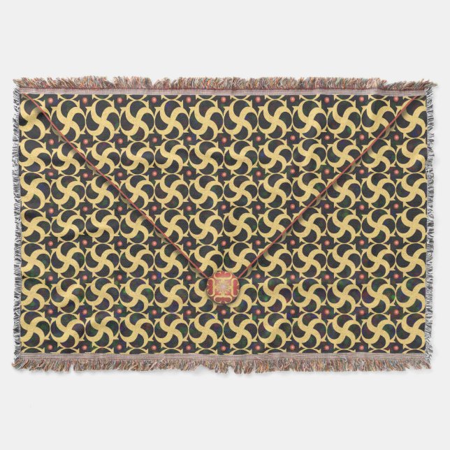 Gilded Cage Envelope Throw Blanket (Front)