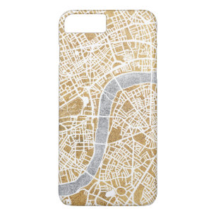 Gilded City Map Of London iPhone 8 Plus/7 Plus Case
