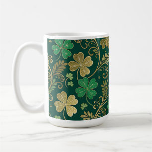 Gilded Clover Flourish Coffee Mug