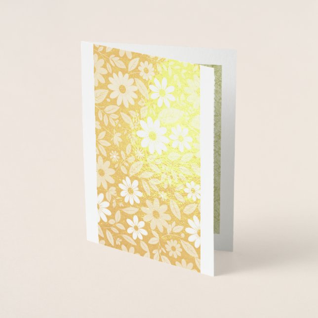 Gilded Daisies  Foil Card (Front)