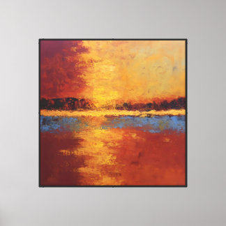 Gilded Divide at Dusk Canvas Print