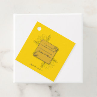 Gilded Elegance Bridal Shower Favour Tags