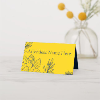 Gilded Elegance Bridal Shower Place Card