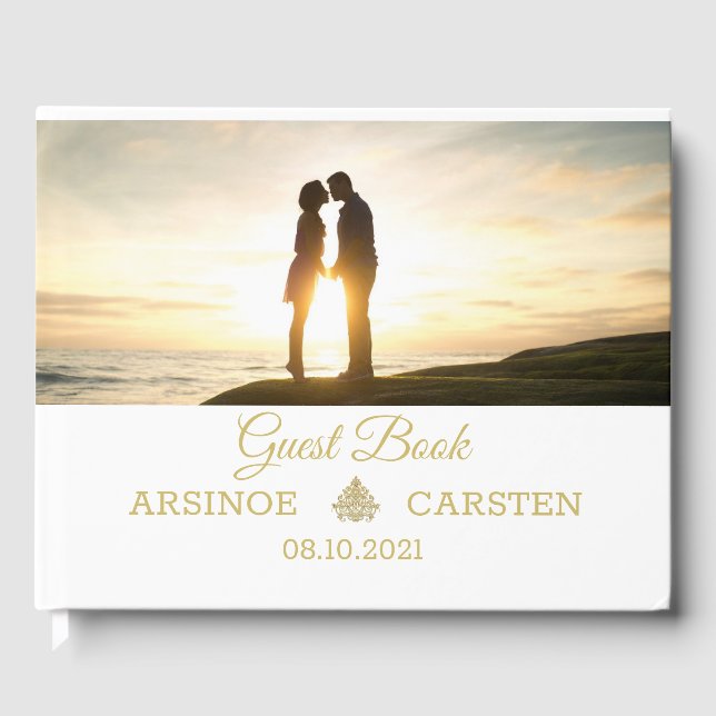 Gilded Elegance  Guest Book (Front)