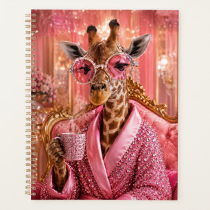 Gilded Elegance in Pink Planner