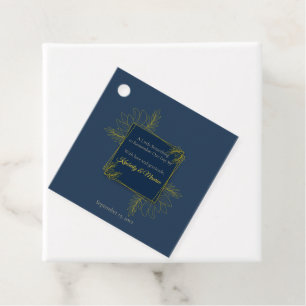 Gilded Elegance Wedding Favour Tags