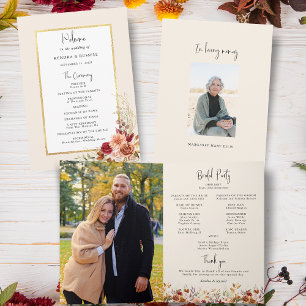 Gilded Fall Terracotta Floral Program