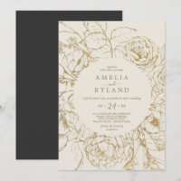 Gilded Floral | Cream and Gold Casual Wedding
