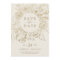 Gilded Floral Cream & Gold Save the Date Card