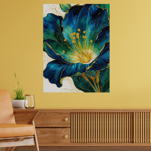 Gilded Flower Poster   Wall Art
