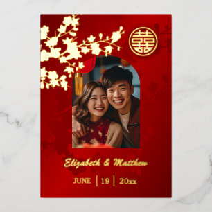 Gilded Flowers Red   Chinese Wedding   Photo