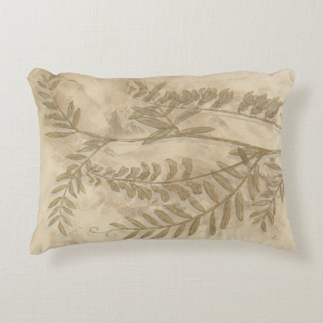 Gilded Foliage I Decorative Cushion (Front)