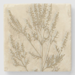 Gilded Foliage II Stone Coaster