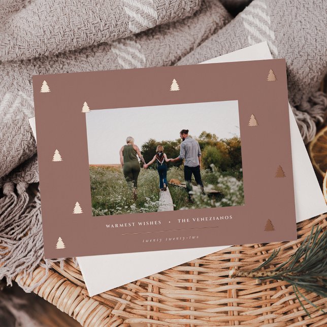 Gilded Forest | Elegant Christmas Photo Foil Holiday Card (Creator Uploaded)