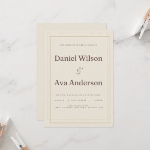 Gilded Frame Wedding Invitation Elegant Custom D