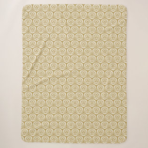 Gilded Garden Harvest Gold Sherpa Blanket