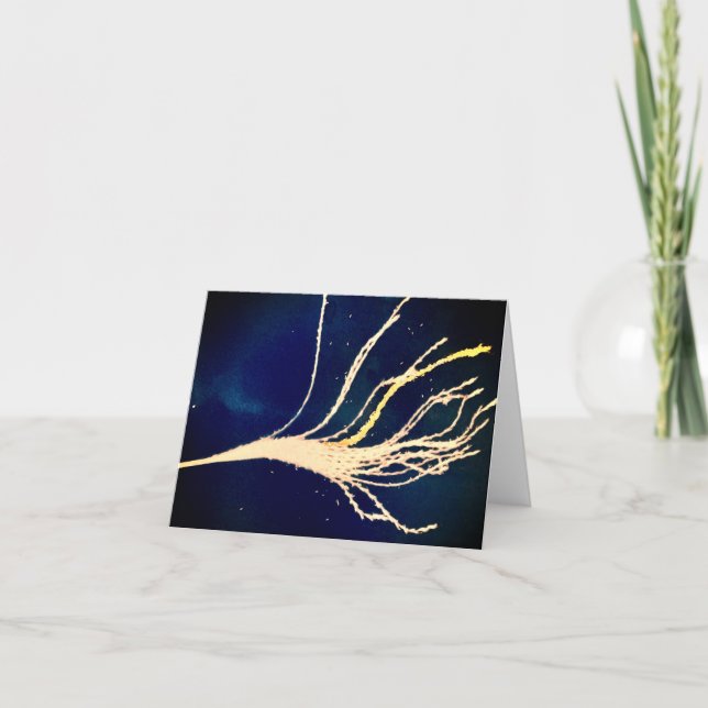 Gilded Grass Cyanotype Folded Note Cards (Front)