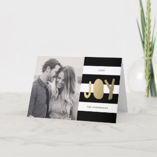 Gilded Joy Holiday Photo Card