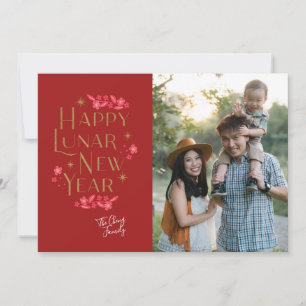 Gilded Lunar Greeting (Faux Gold) Card