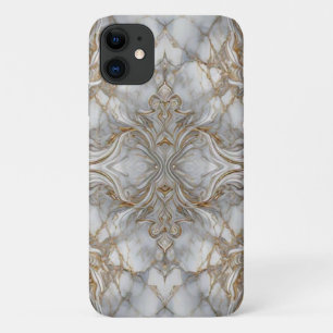 "Gilded Marble: Gold-Infused iPhone 11 Case