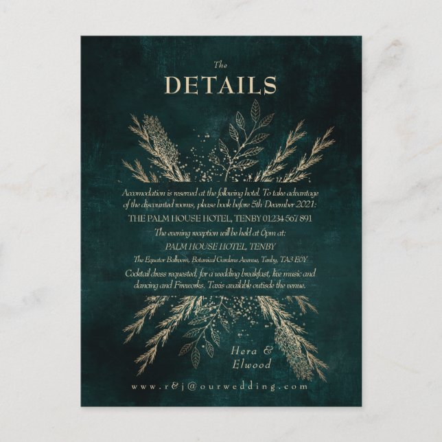 Gilded Meadow Details enclosure Postcard (Front)