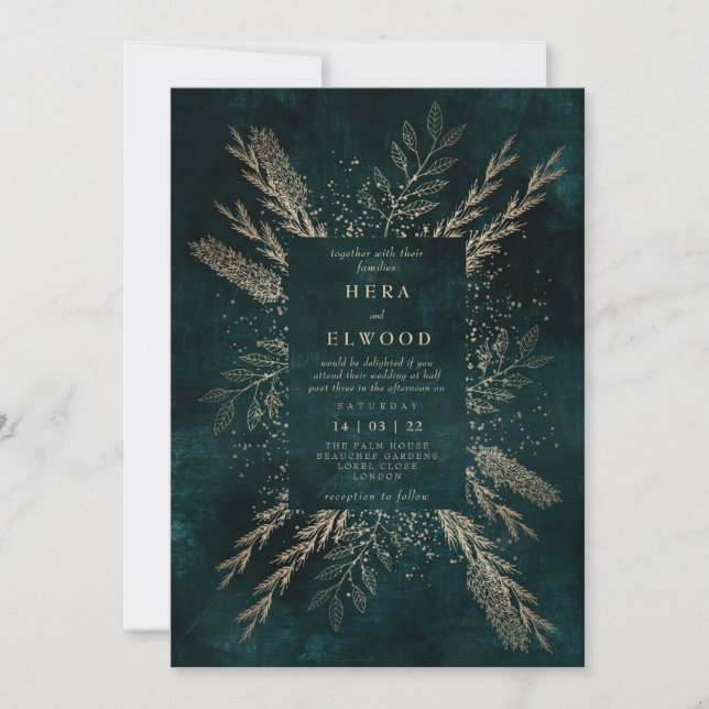 Gilded Meadow Holiday Card (Front)